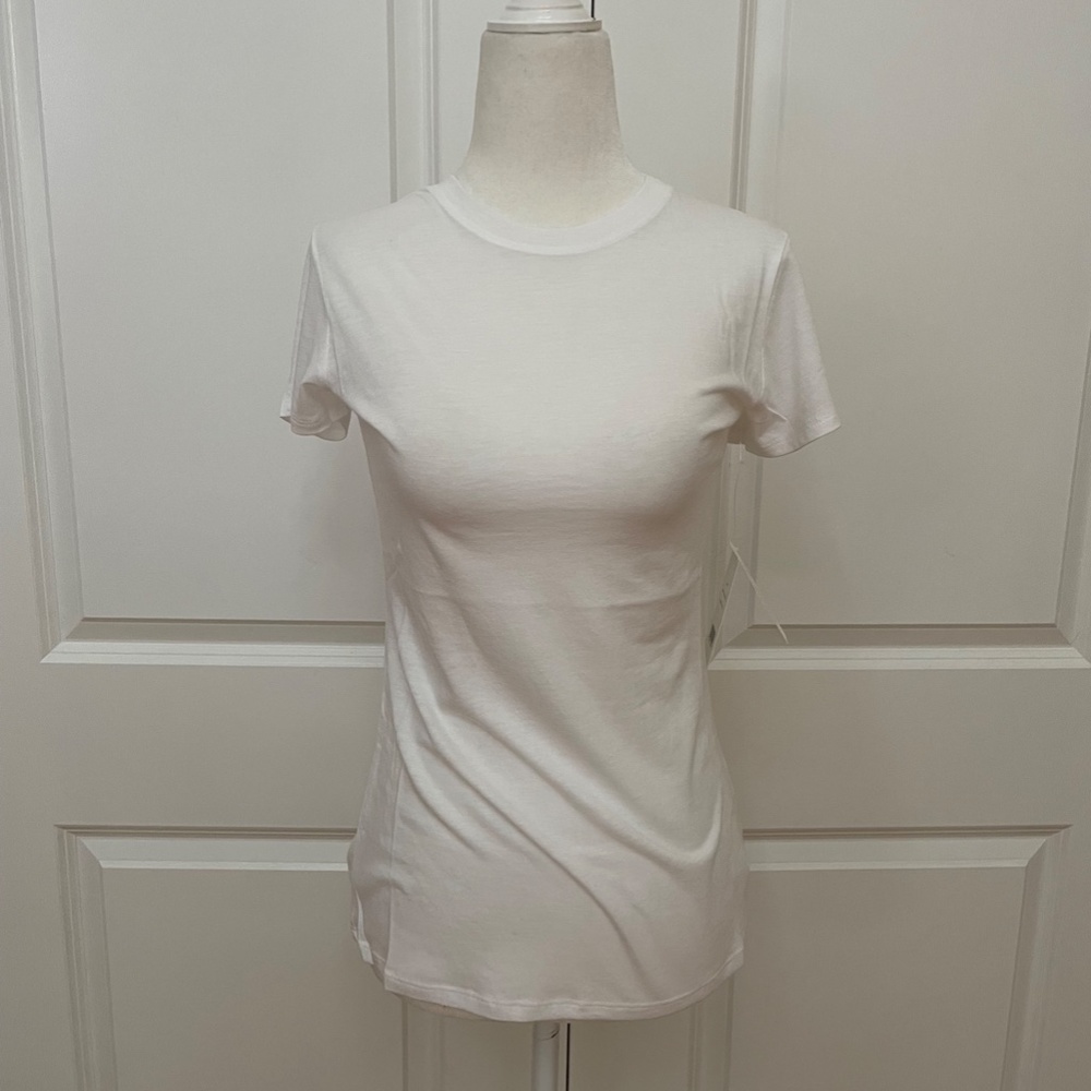 White Little Boy V-Neck T-shirt from Vince - Picture 8 of 14